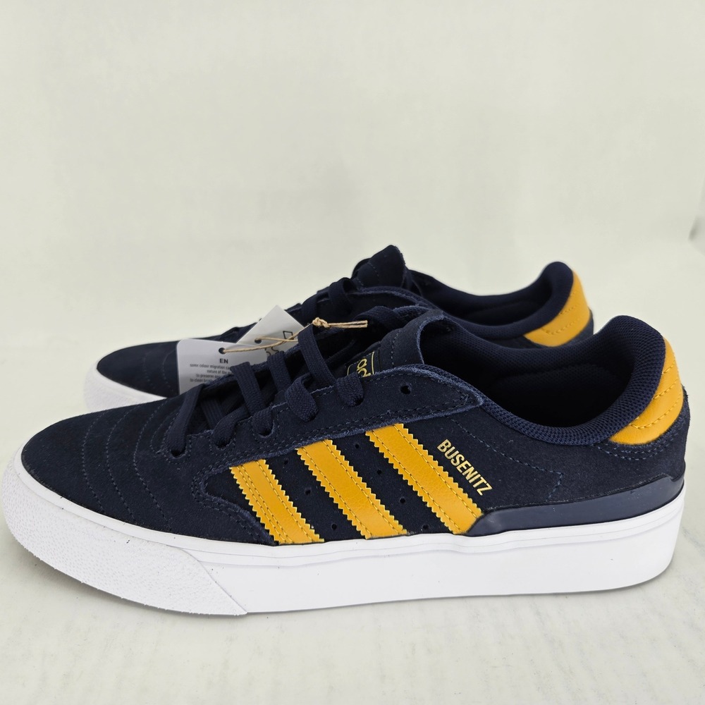Adidas Busenitz Vulc II Navy Yellow Suede Skate Shoes HQ7527 Mens 6.5 - Picture 5 of 15